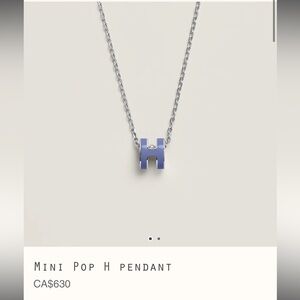 Authentic Hermes Mini pop Necklace